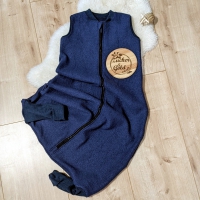 Woll-Schlafsack mit Füßen aus Premium-Merinowalk